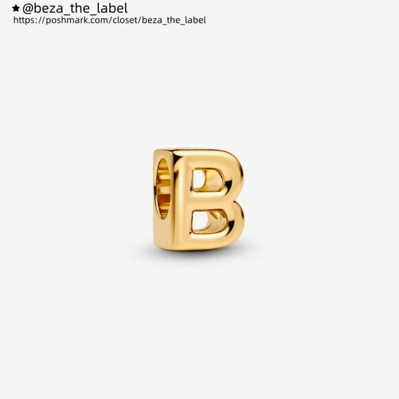 Pandora Letter B Alphabet Mini Charm|Pendant - Picture 1 of 2